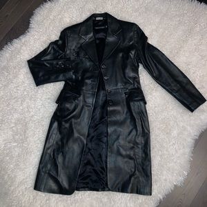 Tailored Macakage black leather jacket szMed